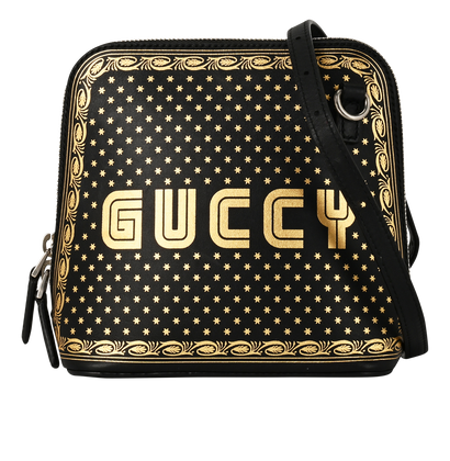 Crossbody, &pound;330, Handbags, Black/Gold, Leather, Front view